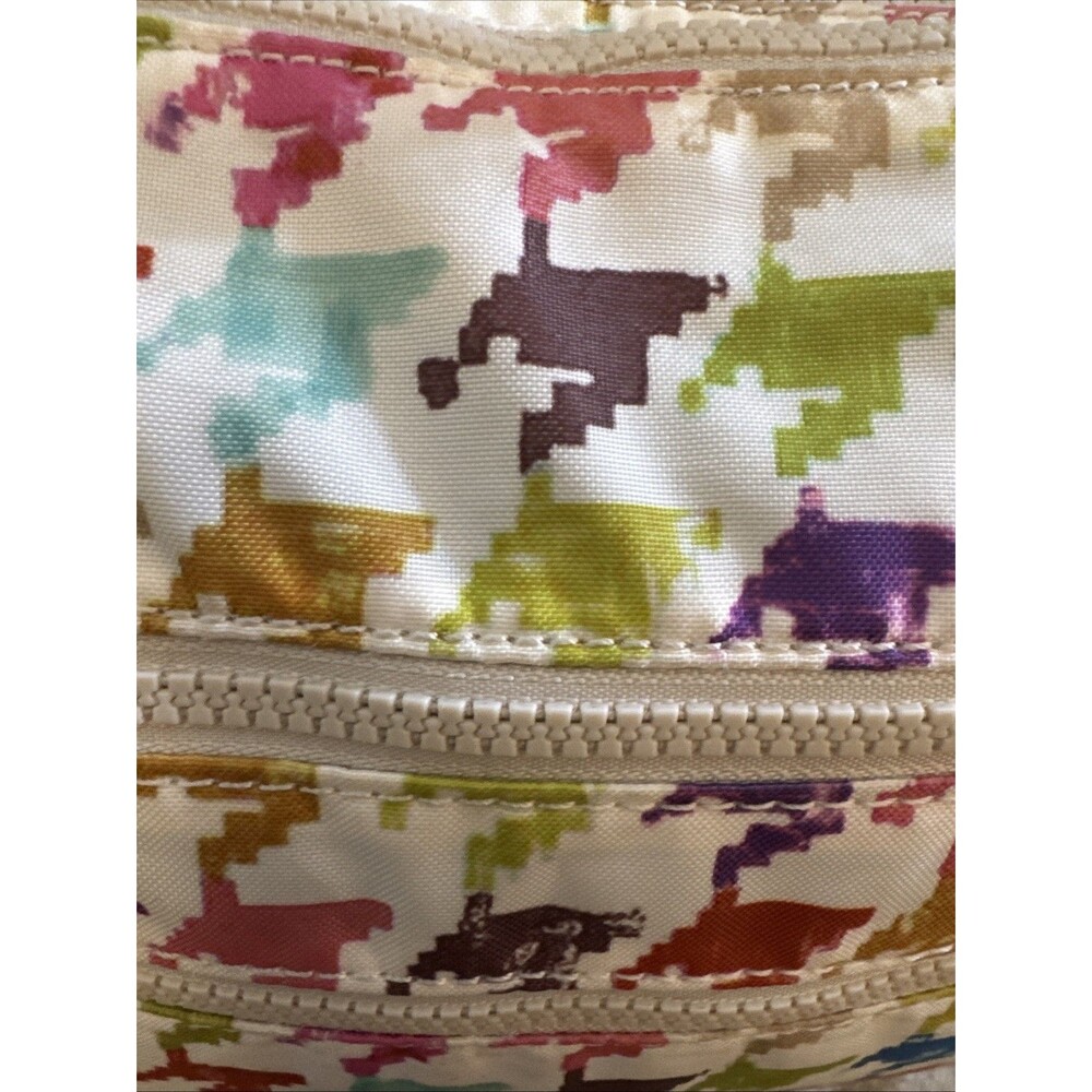 Kipling Multi Color Multi Pocket Nylon Shoulder Bag - Picture 3 of 12